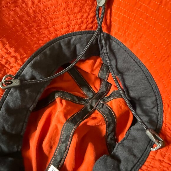 Montbell O.D. Bucket Hat M Red Brick Gorpcore Hiking Outdoor Sun Cap w/Strap main image 4